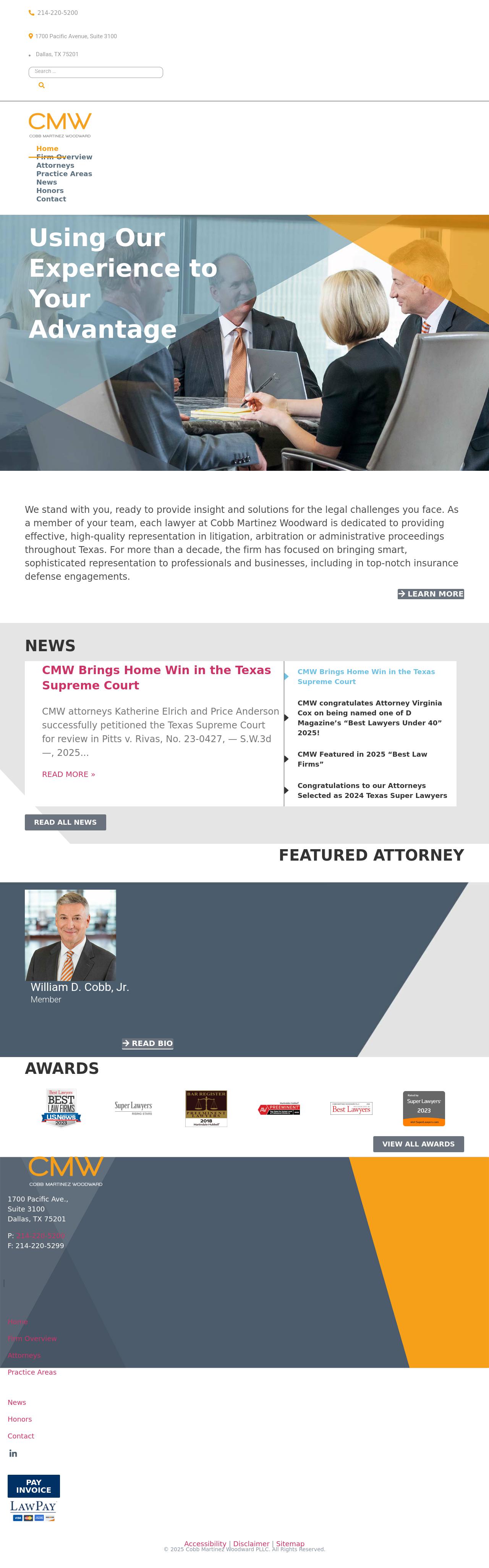 Cobb Martinez Woodward PLLC - Dallas TX Lawyers