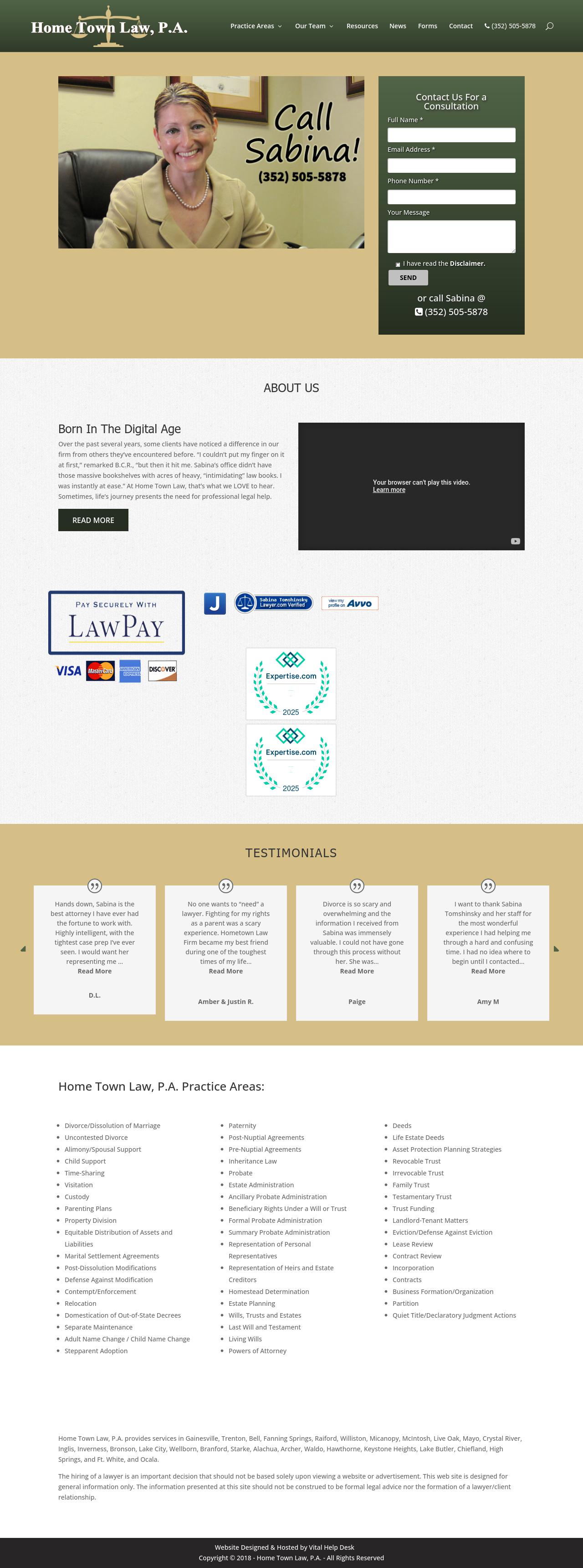 Home Town Law, P.A. - Gainesville FL Lawyers