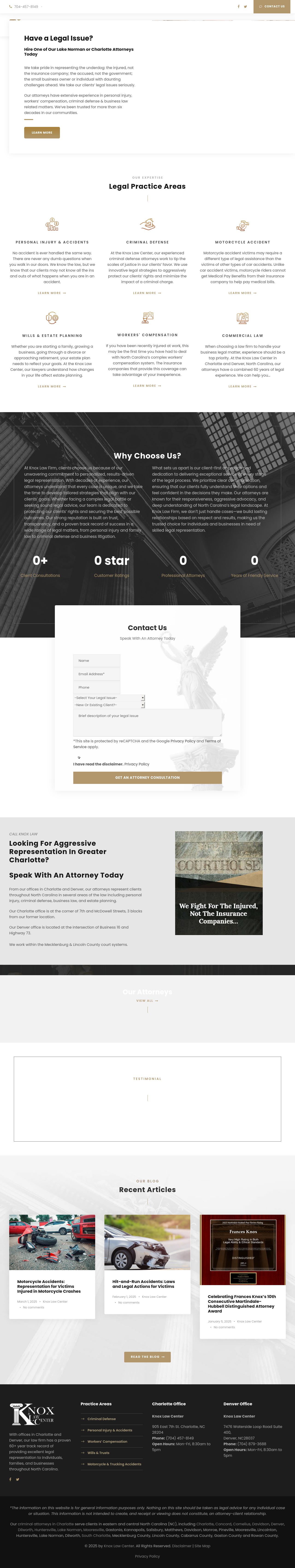 Knox Law Center - Charlotte NC Lawyers