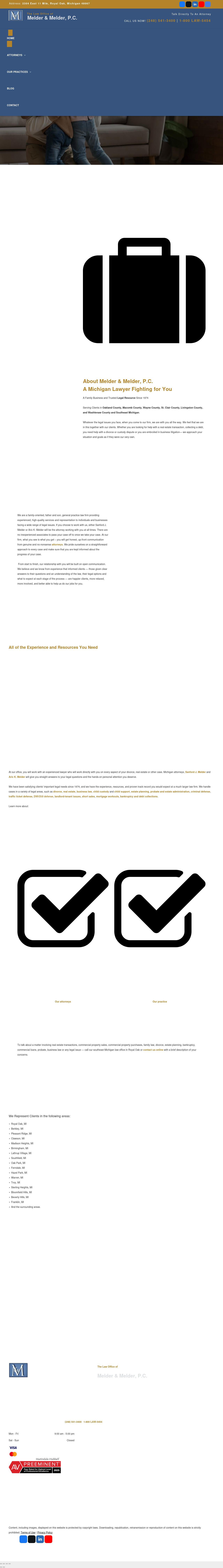Melder & Melder, P.C. - Royal Oak MI Lawyers