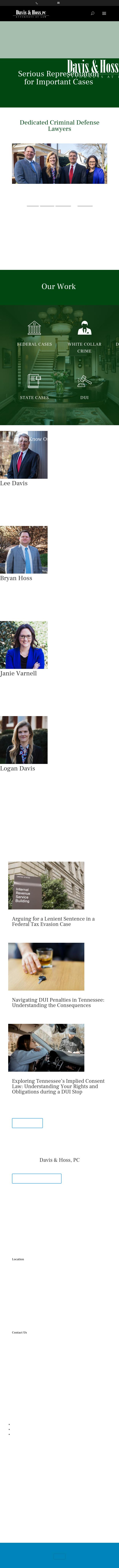 Davis & Hoss, PC - Chattanooga TN Lawyers
