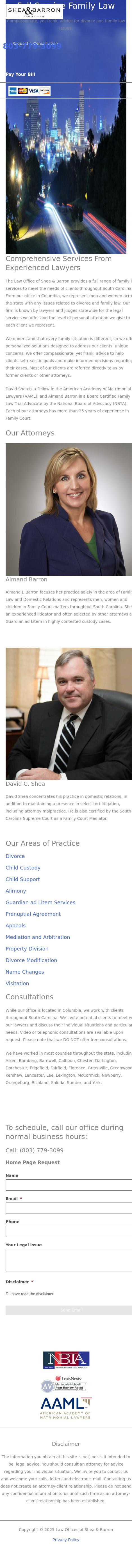 The Law Offices of Shea & Barron - Columbia SC Lawyers