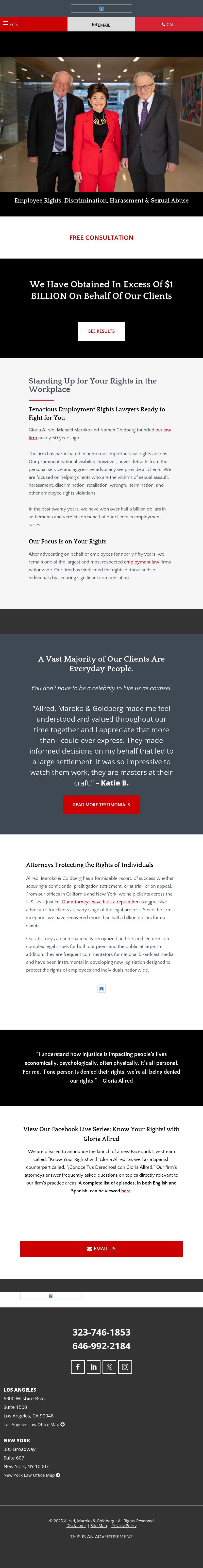 Allred, Maroko & Goldberg - Los Angeles CA Lawyers