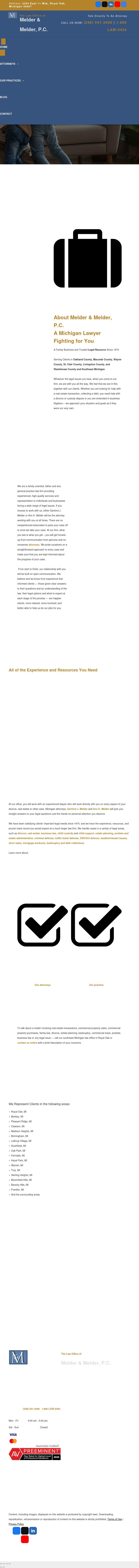 Melder & Melder, P.C. - Royal Oak MI Lawyers
