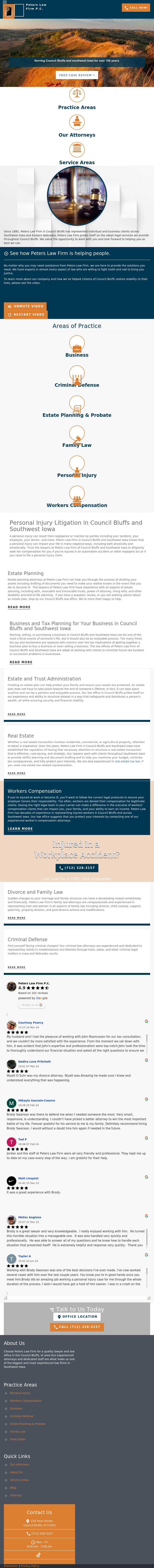 Peters Law Firm, P.C. - Council Bluffs IA Lawyers